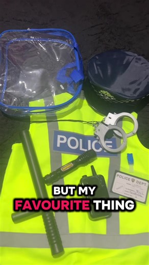 My daughter loves this fancy dress outfit and pretending to be a police officer. It’s great fun for kids and actually the whole family. We love role play and creating stories together #pretendplay #childrentoys #tiktokmademebuyit #dealdrops #policeoutfit