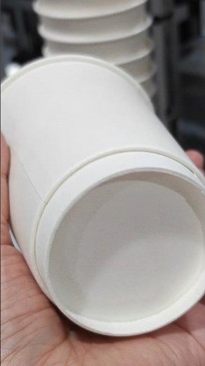 MYC-D double wall paper cup machine speed 50-60 pcs/min test 12OZ double wall cup for client