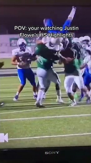 Justin Flowe’s high school highlights were UNREAL! 🫣😤😳 #shorts