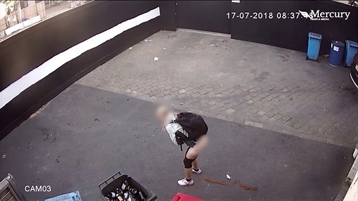 Jogger caught pooping behind Australian booze shop