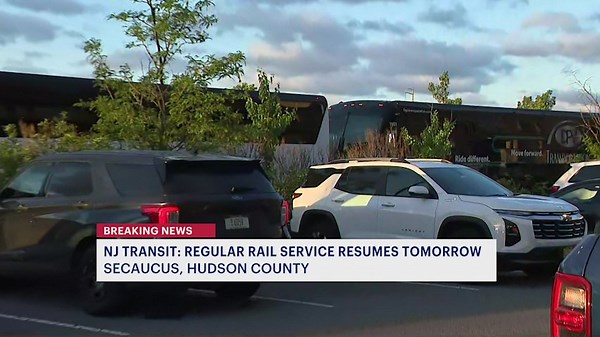 Commuters use NJ Transit's contingency plan at Secaucus Junction Park and Ride