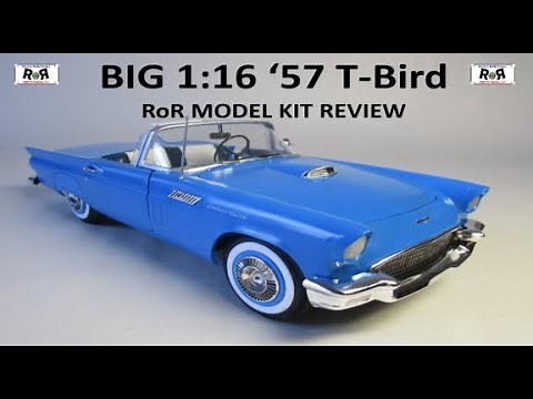 ‘57 Ford Thunderbird (I) 1:16 Scale AMT 1206 -Model Kit Build & Review