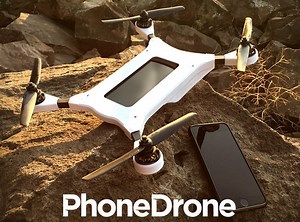 PhoneDrone Ethos Smartphone Quadcopter (video)