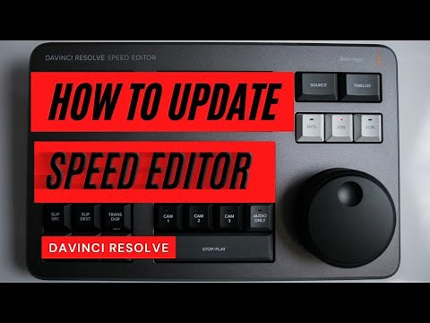 How to update DaVinci Resolve Speed Editor
