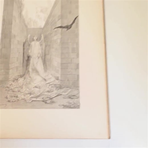 Edgar Allan Poe's 'the Raven' With Illustrations by Gustave Doré, Folio Sized Antique Poe Book - Etsy