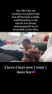 He was making loads of milk already😩🙏🏾 #homebirth #waterbirth #liinatural #newborn #baby #milk #breastfeeding #dad #mom #babyboy #boymom #cute #babyfe | Cynthia DLaflamm