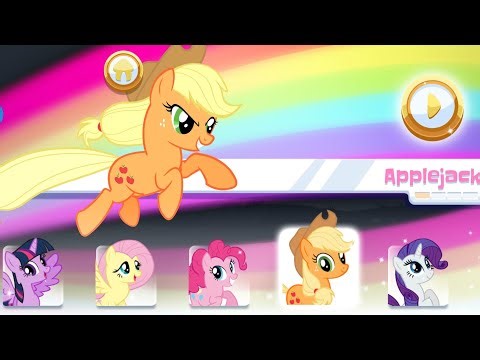 My little pony rainbow running game Applejack