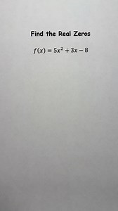 180K views · 1K reactions | Find the real zeros #math #maths #mathematics #unitedstates #viral | Mathkid Anthony | Facebook