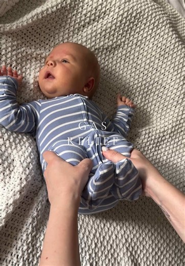 Gas relief. Save this for those gassy nights 🤍 #momtips #momtok #babiesoftiktok #newbornlife #motherhood