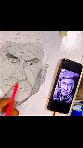 Realistic Old Man Drawing | Emotional Pencil Sketch Step by Step | #LOVEARTS #drawing