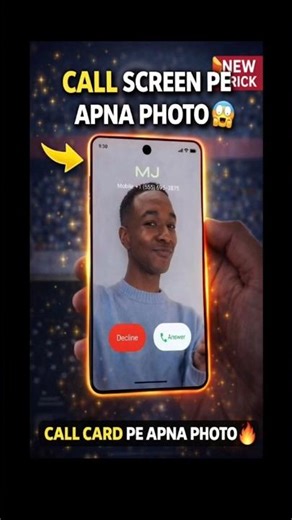 Incoming Call Pe Apna Photo Kaise Lagaye 😱| 1 Minute Trick 🔥”| Calling Card #trending #viralshorts