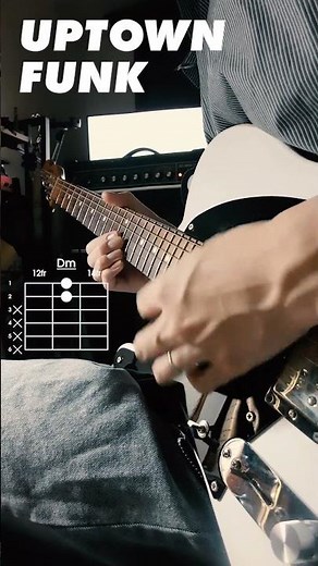 Funky guitar "Uptown funk" (Mark Ronson Feat.Bruno Mars) #guitar #brunomars #uptownfunk #shorts