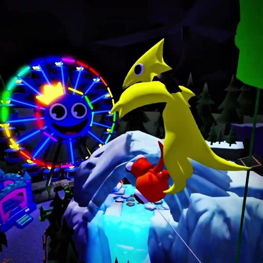 What If I Playing as Orange & Yellow Monster In Rainbow Friends funny moments #rainbowfriends#roblox