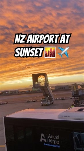 Auckland Airport at Sunset: Stunning Evening Views