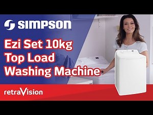 Simpson Ezi Set 10kg Top Load Washing Machine SWT1042A | Retravision