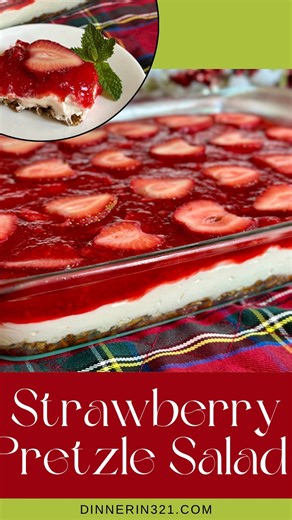 22K reactions · 1.4K comments | 泌Strawberry Pretzel Salad泌 Type “RECIPE” and I’ll send you a direct link (check your inbox/message requests) #pretzelsalad #strawberrypretzelsalad #vintagerecipe #southernfood #southerncooking #potluck #jello #strawberry #strawberries #pretzel #pretzles #salad #salads #sweet #dessert #desserts #creamcheese #sogood #sodelicious #4thofjuly #jellosalad https://www.dinnerin321.com/strawberry-pretzel-salad-recipe/ | Dinner in 321 | Facebook