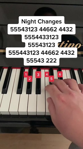 Night Changes #piano #pianotutorial #pianomusic #nightchanges #onedirection #foryou #fy #foryoupage