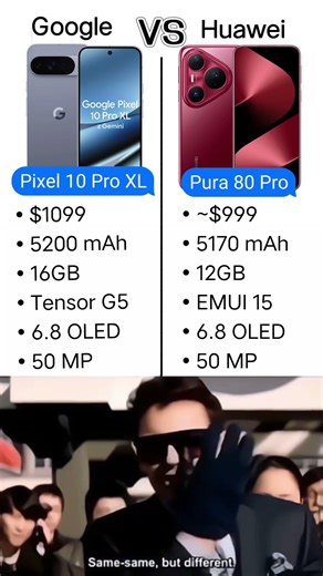 Huawei Pura 80 Pro vs Google Pixel 10 Pro📲🏆#msteffects #tech #huawei #youtube #shorts #shorts #fyp