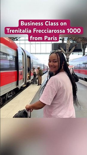 30 sec preview of my business class train tour | Trenitalia Frecciarossa 1000 from Paris