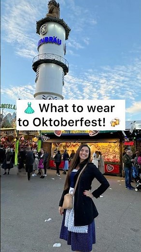👗What to wear to Oktoberfest! #travel #oktoberfest #shorts