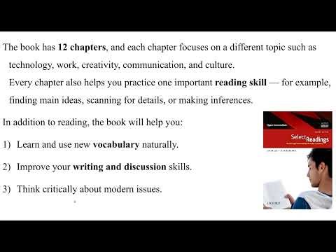 1: Select Readings (Upper Intermediate).شرح القراءة(المستوى فوق المتوسط)