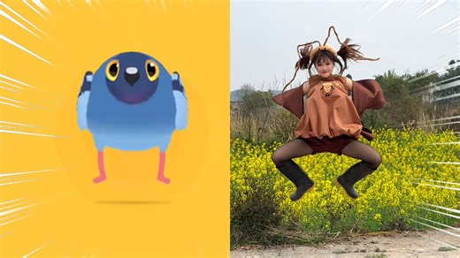 🐦疯狂的蟑螂🐦挑战全网最社死鸽子舞！