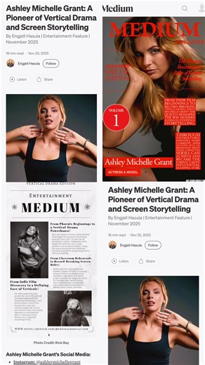Read the whole article https://medium.com/@engjellhasula7/ashley-michelle-grant-a-pioneer-of-vertical-drama-and-screen-storytelling-bb7c2a8801a7 thats why queen ashley deserved the Female Vertical Legend @Ashley #ashleymichellegrant
