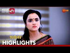 Radhika - Highlights | Full EP free on Sun NXT | 07 Mar 2025 | Udaya TV