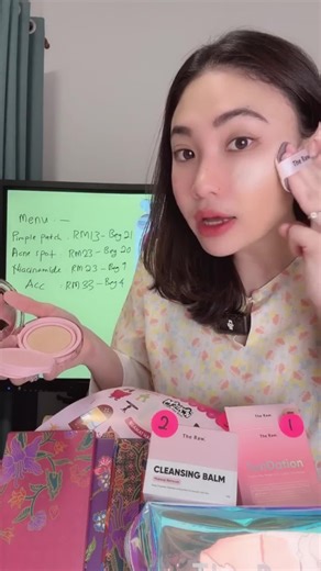 [NEW COMBO] The Raw. SunDation Instant-Blur Matte Sun Cushion Foundation SPF 50 15g Cleansing Balm 40g