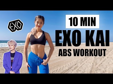 EXO KAI INSPIRED 11 LINE ABS WORKOUT | 10 Min KPOP Idol Flat Belly Burn // No Equipment | Mish Choi