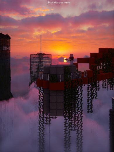 Which shaders have the best sunset? #minecraft #shaders #minecraftshaders #minecraftrealistic