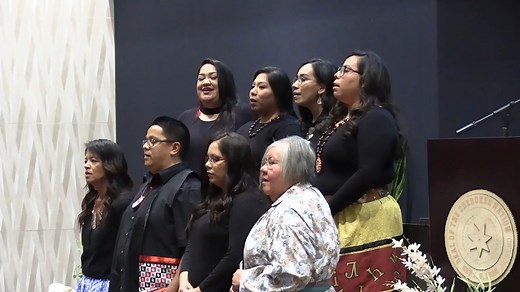 Celebrating the 2023 Cherokee Language Master Apprentice Program graduates! ✨🎓 After two years of hard work and dedication, these seven students officially graduated last week during a ceremony at the Chota Center in Tahlequah. During their time in the program, they immersed themselves in the Cherokee language and culture. Congratulations to all. ᎣᏍᏓ! 🎉 | Cherokee Nation