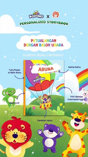 Kodomo x WIGUBOOKS: Buku Cerita Personalized untuk Anak