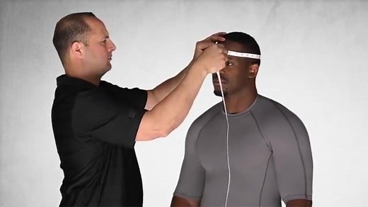 装备入门：riddell和schutt两个品牌的头盔和肩甲尺寸测量方法（英文无字幕版）