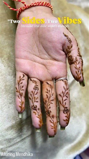 Heavy on one side, minimal on the other ||