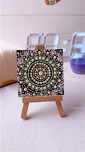 Mandala design #beginnerarttips #art #diy #painting #craft #acrylicpainting #cute
