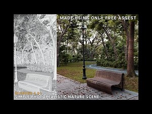 How to Create Photorealistic NATURE Scene only using FREE ASSETS in Blender 4.0+ || Cycles