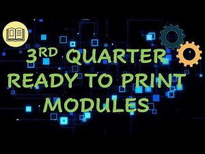 Third Quarter Modules ( Self- Learning Modules)