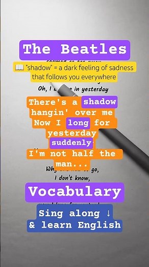 The Beatles – "Yesterday" | 3 English Words That Carry a Pain Most People Never Notice 💜