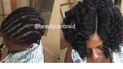 5 packs of Afro Marley braid , Janet collection , cut into 2 , hair was left in hot water for 3-5 minutes ..... | Braids by Beauty