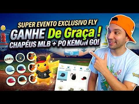 100% GRATUITO ! EVENTO EXCLUSIVO FLY GANHE CHAPEUS PIKACHU BASEBALL MLB POKEMON GO TELEPORT SEM BAN