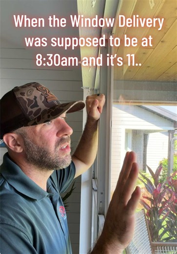 Welcome to contracting, the job where delivery times are made up and your feelings about it don’t matter. #RedBirdContracting #ImpactWindows #WindowReplacement #WhereAreYou?!