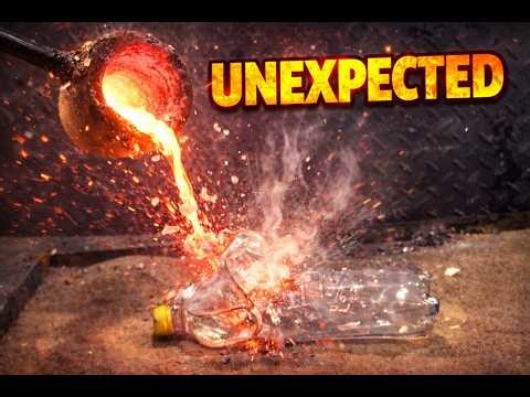 What Happens When Molten Metal Hits These Objects? #experiment#scienceexperiment#melting#explosion