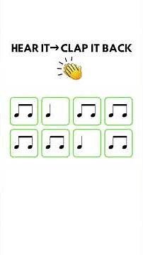 Clap Along Rhythms Beginner Level 2 | Hear It – Clap It Back! #rhythm #musiceducation #learnmusic