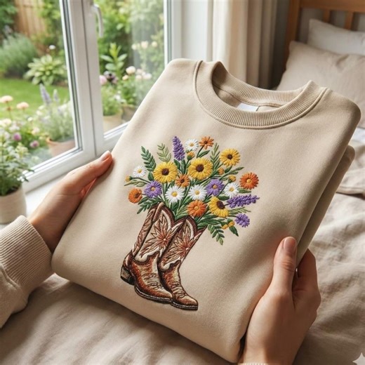 Western Style Embroidery Design, Cowboy Boots & Hat Digital File, Coastal Cowboy Spirit Pattern, Boho Desert Art, Pes Dst Emb Jef Download - Etsy Australia