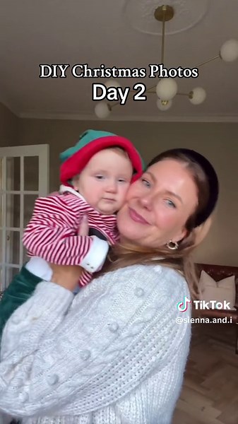 Baby Christmas Photo Ideas for December | DIY Holiday Photoshoot