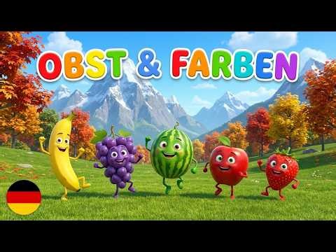Wortschatz erweitern: Englisch ABC, Tiere und gesundes Obst - Lernvideo für deutsche Kids