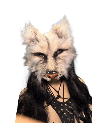 Realistic Wolf Dog Therian Mask - Etsy