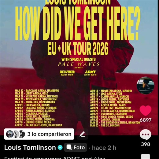 Si no me equivoco es el único comentario al que le dio like😭 tan lindo Loui💕 #louistomlinson #louies #harrystyles #fpy #larrystylinson