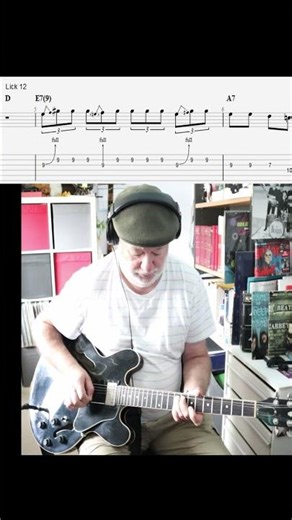 Melodic lick in the style of Freddie King in the Key of D #shorts